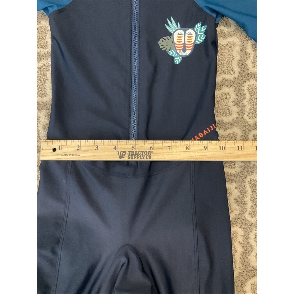 Nabaiji Decathlon Swimwear Wetsuit Lightweight Swimsuit Rash Guard UPF 50 Navy - Picture 8 of 11